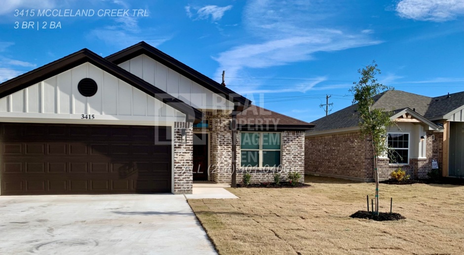 [LEASING SPECIAL] 3 Bedroom, 2 Bathroom Home for Rent in Temple TX / Temple ISD