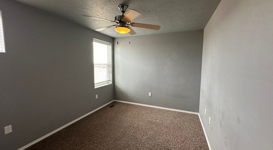Spacious and updated 4 bedroom, 2 and 1/2 bathroom, 2 story house with an office! Pets considered with deposit and pet rent.