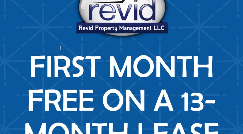 First Month Free on a 13-Month Lease
