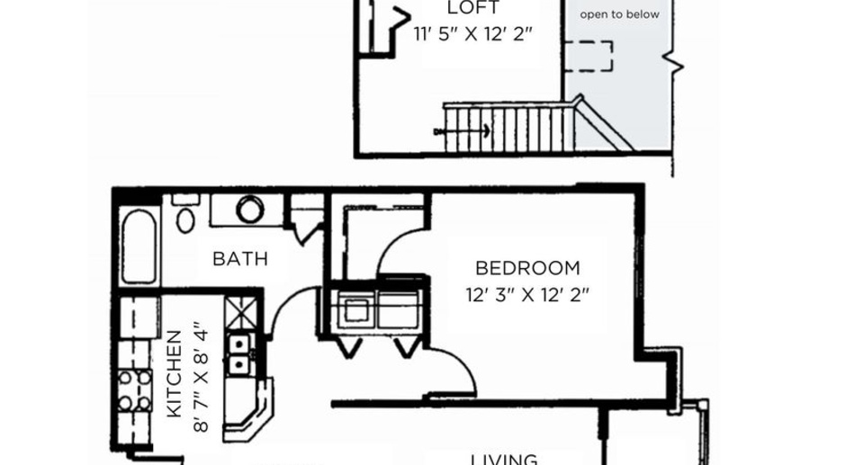 1 Bedroom Plus Loft Apartment Available!