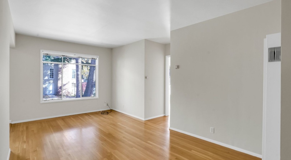 Beautiful quiet large two bedroom one bath with great closet space, hardwood floors