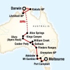 Australia South to North - Melbourne to Darwin